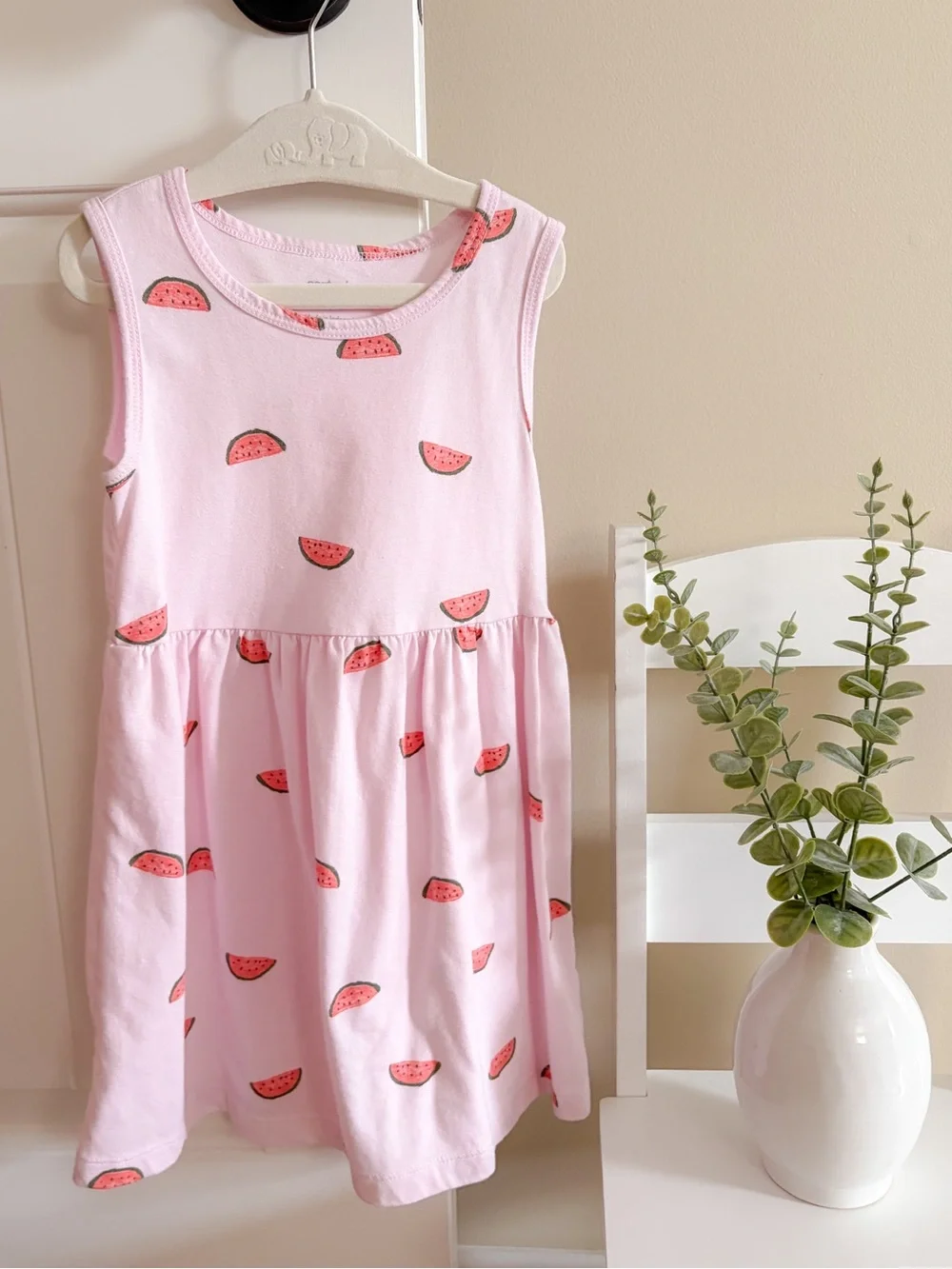 Carter's Light Pink Watermelon Sleeveless Dress